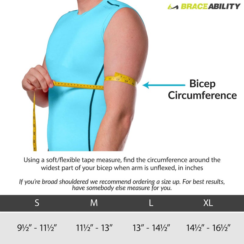 BraceAbility Sarmiento Brace - Humeral Shaft Fracture Splint Cast for Broken Upper Arm, Shoulder, Bicep and Humerus Bone with Stockinette Support (Medium) - Image 2